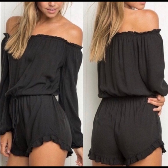 Gabriella Offshoulder Romper | Poshmark